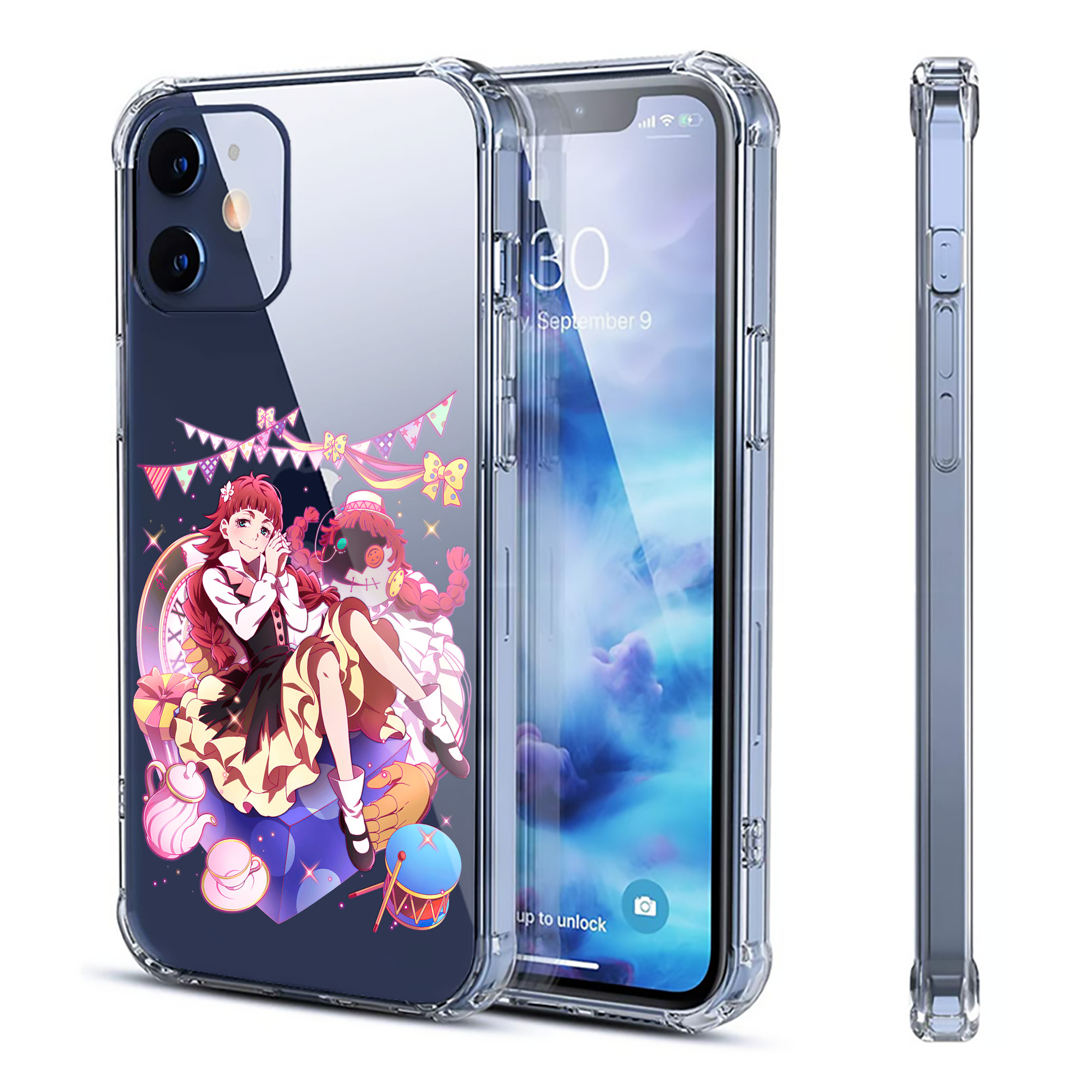 （画像用） 文豪ストレイドッグス Bungo Stray Dogs 【iPhone 12シリーズ対応】透明スマホケース（クリアソフトケース）